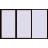 Ustalenie cen Okna skrzydłowe 3600x2300 mm REHAU OPTIMUM EURO-DESIGN 70 CHOCOLATE_BROWN dwustronny