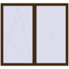 Pricing Tilt-and-Turn 2600x2400 mm REHAU OPTIMUM EURO-DESIGN 70 DARK_OAK external