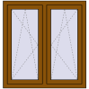 Pricing Tilt-and-Turn 1000x1052 mm REHAU OPTIMUM EURO-DESIGN 70 GOLDEN OAK external