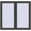 Ustalenie cen Okna skrzydłowe 1665x1565 mm REHAU ENERGY-SAVING SYNEGO MD BASALT_GREY dwustronny