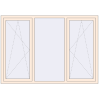 Pricing Tilt-and-Turn 2000x1400 mm REHAU OPTIMUM EURO-DESIGN 70 CREAME_WHITE_50L-2 two-sided