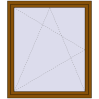 Pricing Tilt-and-Turn 1300x1500 mm REHAU OPTIMUM EURO-DESIGN 70 GOLDEN OAK two-sided