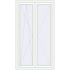 Pricing Tilt-and-Turn 1020x1840 mm REHAU ENERGY-SAVING SYNEGO MD RAL 9016 Traffic white two-sided