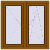 Pricing Tilt-and-Turn 1000x1000 mm REHAU OPTIMUM EURO-DESIGN 70 GOLDEN OAK two-sided