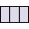 Ustalenie cen Okna skrzydłowe 4000x2300 mm REHAU OPTIMUM EURO-DESIGN 70 BLACK_BROWN dwustronny