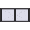 Pricing Tilt-and-Turn 1770x860 mm REHAU ENERGY-SAVING SYNEGO MD BLACK_ULTI-MATT two-sided