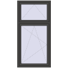 Pricing Tilt-and-Turn 900x1800 mm REHAU BRILLANT DESIGN BASALT_GREY two-sided