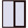 Pricing Tilt-and-Turn 1300x1500 mm REHAU OPTIMUM EURO-DESIGN 70 CHOCOLATE_BROWN two-sided