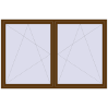 Pricing Tilt-and-Turn 2300x1500 mm REHAU OPTIMUM EURO-DESIGN 70 WALNUT two-sided