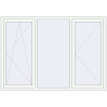 Pricing Tilt-and-Turn 2070x1450 mm REHAU BRILLANT DESIGN RAL 9016 Traffic white two-sided