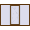 Pricing Tilt-and-Turn 1900x1400 mm REHAU OPTIMUM EURO-DESIGN 70 WALNUT two-sided