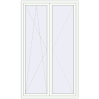 Pricing Tilt-and-Turn 1350x2300 mm REHAU OPTIMUM EURO-DESIGN 70 RAL 9016 Traffic white two-sided