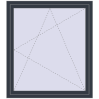 Pricing Tilt-and-Turn 1200x1350 mm REHAU ENERGY-SAVING SYNEGO MD ANTHRACITE_GREY_STRUKTURAL external