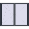 Pricing Tilt-and-Turn 1800x1500 mm KORSA ENERGY-SAVING REHAU SYNEGO MD