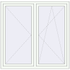 Pricing Tilt-and-Turn 1455x1435 mm REHAU ENERGY-SAVING SYNEGO MD RAL 9016 Traffic white two-sided