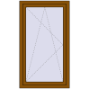 Pricing Tilt-and-Turn 810x1400 mm REHAU OPTIMUM EURO-DESIGN 70 GOLDEN OAK external