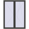 Pricing Tilt-and-Turn 1700x2200 mm REHAU ENERGY-SAVING SYNEGO MD BASALT_GREY two-sided