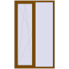 Pricing Tilt-and-Turn 1300x2200 mm REHAU OPTIMUM EURO-DESIGN 70 GOLDEN OAK external