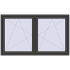 Pricing Tilt-and-Turn 1770x1025 mm REHAU ENERGY-SAVING SYNEGO MD BASALT_GREY two-sided