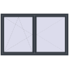Pricing Tilt-and-Turn 1980x1220 mm REHAU ENERGY-SAVING SYNEGO MD ANTHRACITE_GREY_STRUKTURAL external