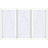 Pricing Tilt-and-Turn 2380x1600 mm REHAU ENERGY-SAVING SYNEGO MD RAL 9016 Traffic white two-sided