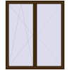 Pricing Tilt-and-Turn 1800x2100 mm REHAU ENERGY-SAVING SYNEGO MD DARK_OAK two-sided