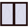 Pricing Tilt-and-Turn 1710x1430 mm REHAU ENERGY-SAVING SYNEGO MD CHOCOLATE_BROWN two-sided