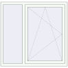Pricing Tilt-and-Turn 1300x1250 mm REHAU ENERGY-SAVING SYNEGO MD RAL 9016 Traffic white two-sided