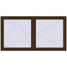 Ustalenie cen Okna skrzydłowe 2100x1100 mm REHAU OPTIMUM EURO-DESIGN 70 DARK_OAK dwustronny