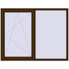 Pricing Tilt-and-Turn 1680x1300 mm REHAU OPTIMUM EURO-DESIGN 70 DARK_OAK two-sided