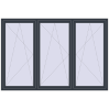 Pricing Tilt-and-Turn 2380x1600 mm REHAU ENERGY-SAVING SYNEGO MD ANTHRACITE_GREY_STRUKTURAL external