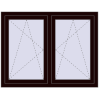 Ustalenie cen Okna skrzydłowe 1335x995 mm REHAU ENERGY-SAVING SYNEGO MD CHOCOLATE_BROWN dwustronny