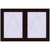 Pricing Tilt-and-Turn 1500x1000 mm REHAU OPTIMUM EURO-DESIGN 70 CHOCOLATE_BROWN two-sided