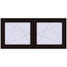 Ustalenie cen Okna skrzydłowe 1590x710 mm REHAU ENERGY-SAVING SYNEGO MD BLACK_BROWN dwustronny