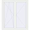 Pricing Tilt-and-Turn 1400x1600 mm REHAU ENERGY-SAVING SYNEGO MD RAL 9016 Traffic white two-sided