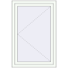 Pricing Tilt-and-Turn 800x1200 mm REHAU OPTIMUM EURO-DESIGN 70 RAL 9016 Traffic white two-sided