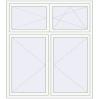 Pricing Tilt-and-Turn 1600x1800 mm REHAU EURO 70 RAL 9016 Traffic white two-sided