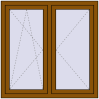 Pricing Tilt-and-Turn 1160x1160 mm REHAU OPTIMUM EURO-DESIGN 70 GOLDEN OAK external