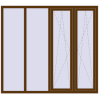 Pricing Tilt-and-Turn 2000x1800 mm REHAU BRILLANT DESIGN WALNUT external