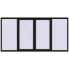 Pricing Tilt-and-Turn 2800x1400 mm REHAU ENERGY-SAVING SYNEGO MD BLACK_BROWN external