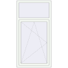 Pricing Tilt-and-Turn 850x1650 mm REHAU OPTIMUM EURO-DESIGN 70 RAL 9016 Traffic white two-sided