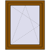 Pricing Tilt-and-Turn 800x1000 mm REHAU OPTIMUM EURO-DESIGN 70 GOLDEN OAK two-sided