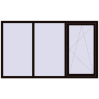 Pricing Tilt-and-Turn 2200x1300 mm REHAU ENERGY-SAVING SYNEGO MD BLACK_BROWN external