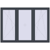 Pricing Tilt-and-Turn 2100x1500 mm REHAU OPTIMUM EURO-DESIGN 70 ANTHRACITE_GREY_STRUKTURAL external
