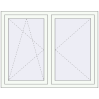 Pricing Tilt-and-Turn 1270x1050 mm REHAU OPTIMUM EURO-DESIGN 70 RAL 9016 Traffic white two-sided