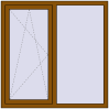 Ustalenie cen Okna skrzydłowe 1250x1300 mm CLASICTHERM 70 GOLDEN OAK dwustronny