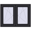 Ustalenie cen Okna skrzydłowe 1005x755 mm REHAU ENERGY-SAVING SYNEGO MD BLACK_ULTI-MATT dwustronny
