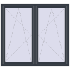 Ustalenie cen Okna skrzydłowe 1635x1445 mm REHAU ENERGY-SAVING SYNEGO MD ANTHRACITE_GREY_STRUKTURAL zewnętrzny