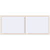 Pricing Tilt-and-Turn 2500x960 mm REHAU OPTIMUM EURO-DESIGN 70 CREAME_WHITE_50L-2 two-sided