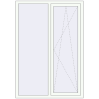 Pricing Tilt-and-Turn 1250x1799 mm REHAU ENERGY-SAVING SYNEGO MD RAL 9016 Traffic white two-sided